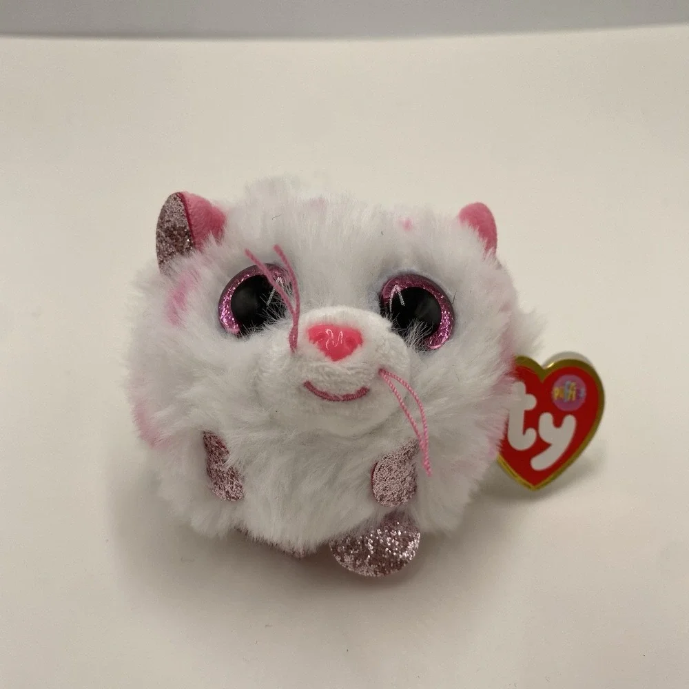 Lot Of 4 TY Puffies- Mandarin The Cat, Baasby The Sheep, Tador & Mystic The Cats